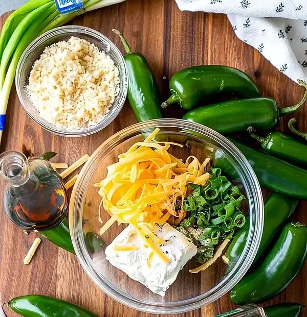 Air Fryer Jalapeño Poppers 2 Main ingredients for Air Fryer Jalapeño Poppers Recipe