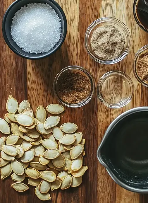 Candied Pumpkin Seeds 2 Main ingredients for Candied Pumpkin Seeds