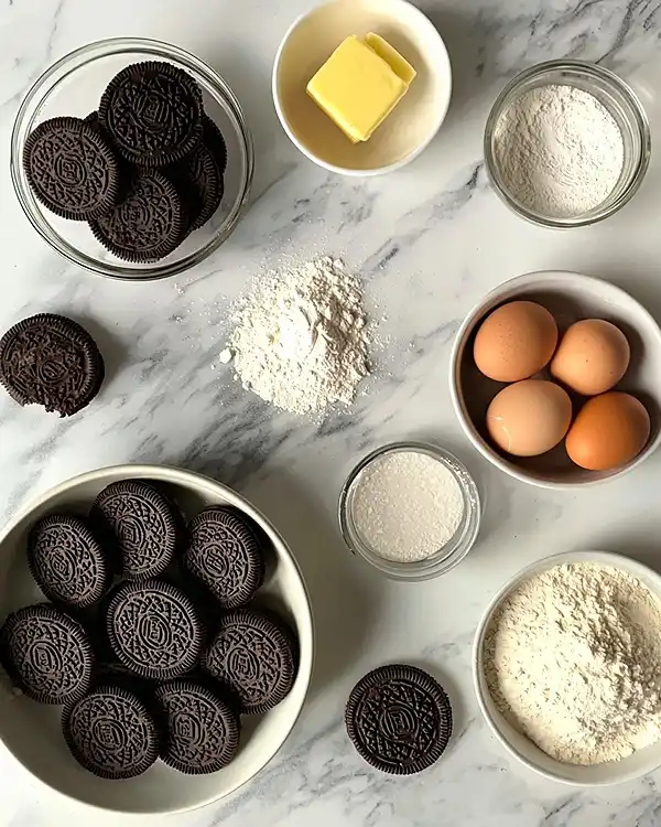 Halloween Oreo Brownies 2 Main ingredients for Halloween Oreos