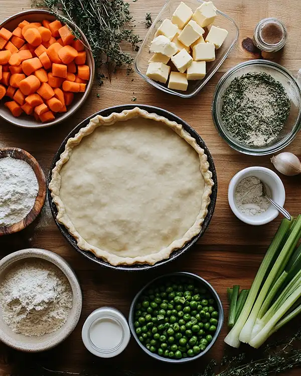 Vegan Thanksgiving Pot Pie 2 Main ingredients for Vegan Thanksgiving Pot Pie