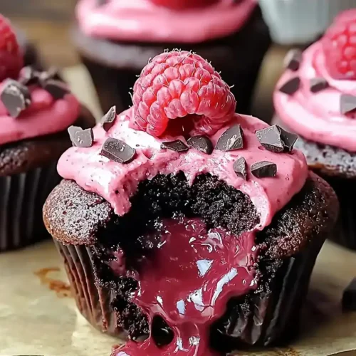 Molten Raspberry Chocolate Cupcakes 5 Molten Raspberry Chocolate Cupcakes