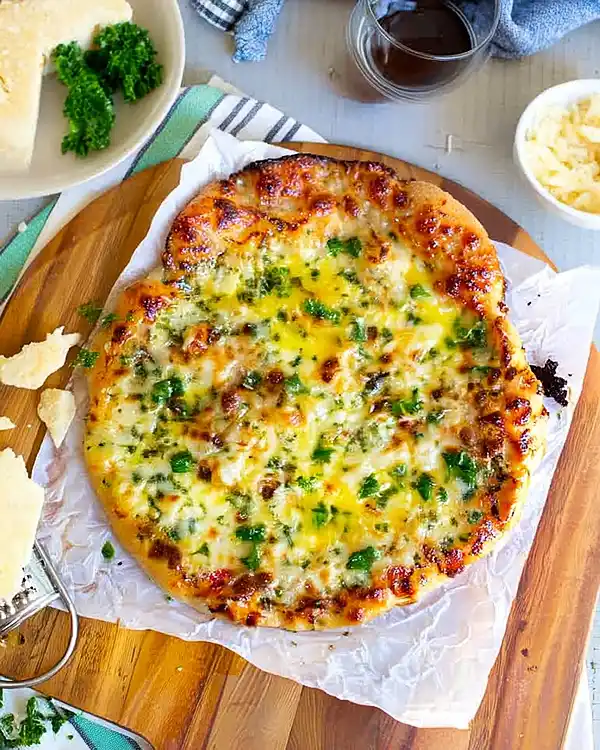 Cheesy Garlic Pizza Bread 5 Pizzeria Style Cheesy Bread