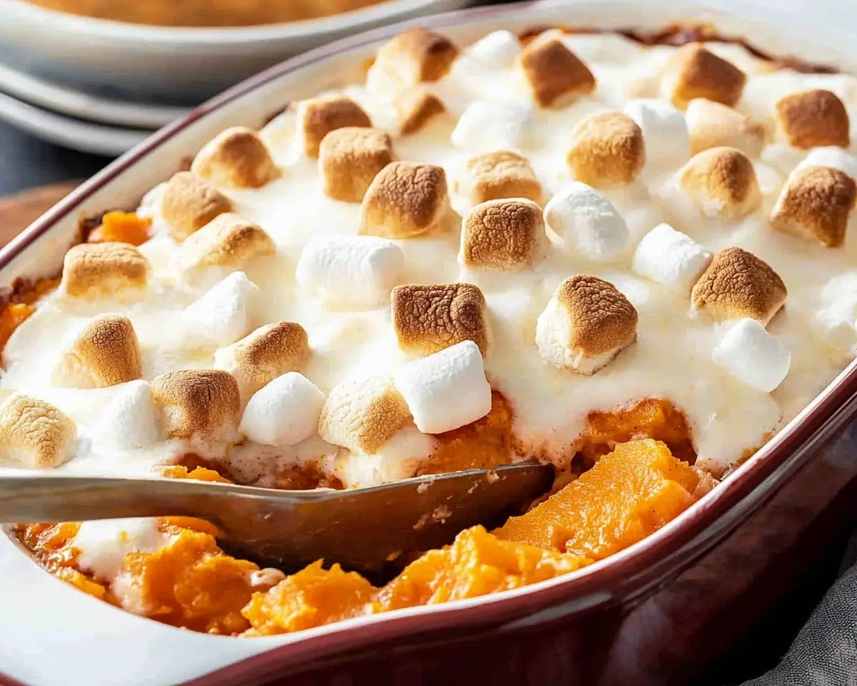Potato Casserole with Marshmallows