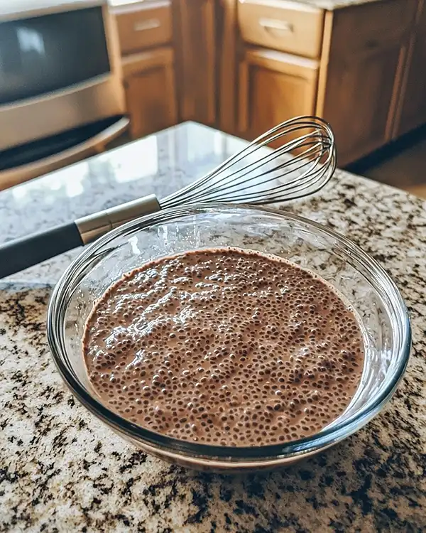 High Protein Chocolate Chia Seed Pudding 3 Preparing the Chia Seed Pudding