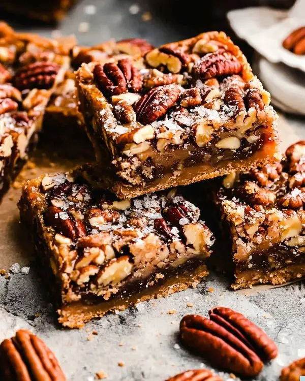 Salted Maple Pecan Pie Bars 2 Salted Maple Pecan Pie Bars Recipe
