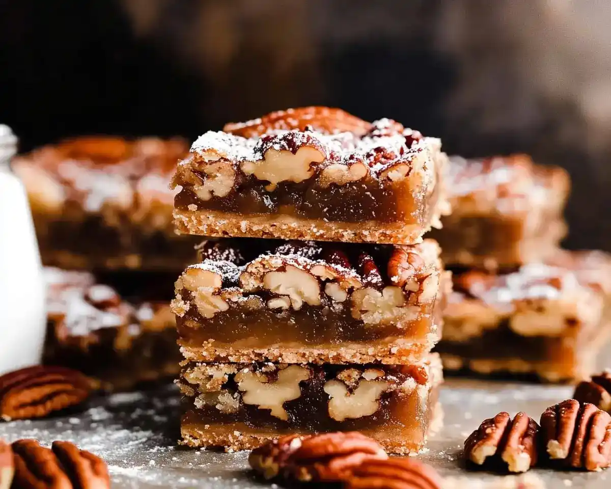 Salted Maple Pecan Pie Bars