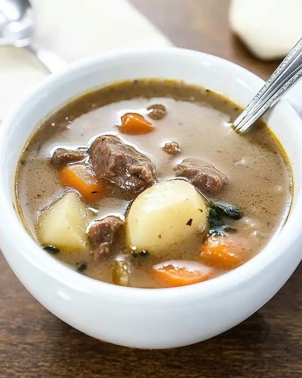 Simple potato soup recipe using beef broth Recipe