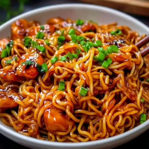 Sticky Garlic Chicken Noodles 6 Sticky Garlic Chicken Noodles