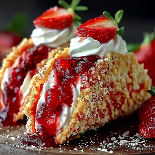 Strawberry Crunch Cheesecake Tacos 5 Strawberry Crunch Cheesecake Tacos