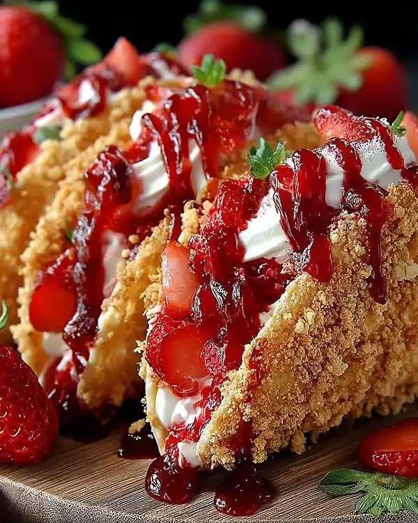 Strawberry Crunch Cheesecake Tacos 3 Strawberry Crunch Cheesecake Tacos Recipe