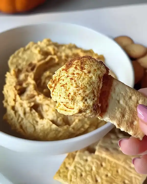 Vegan Pumpkin Fluff Dip 4 Vegan Fluff