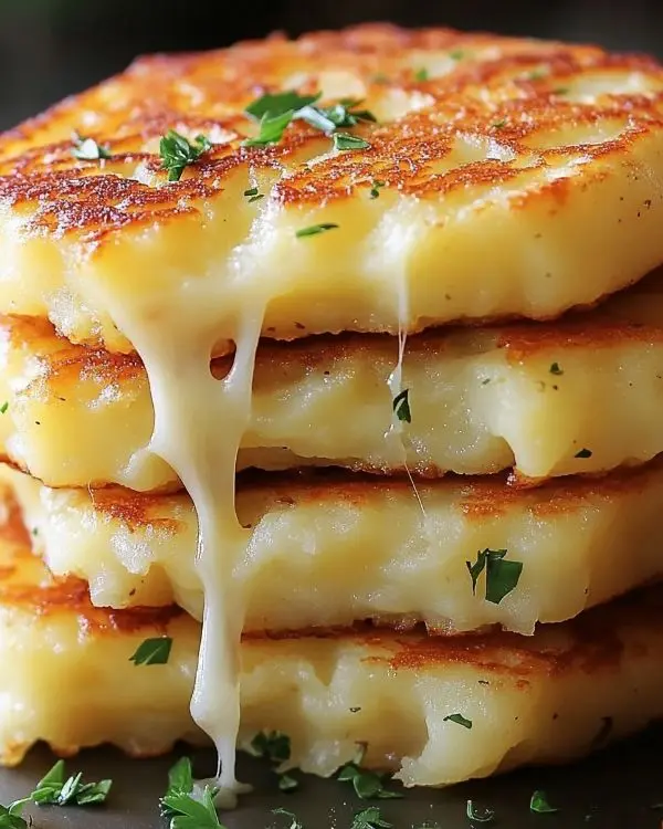 Potato and Onion Cheese Pancakes 4 potato and onion pancakes