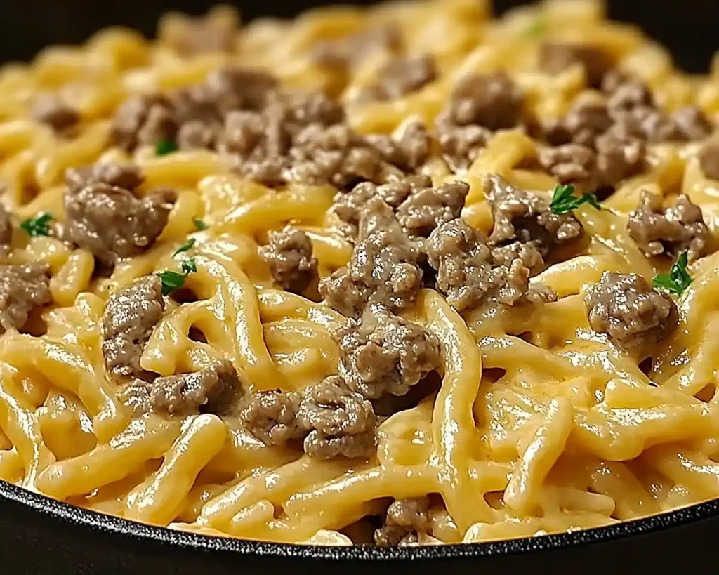 30-Minute Beef and Garlic Butter Pasta