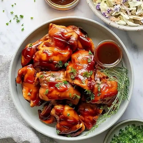 5-Ingredient Slow Cooker BBQ Chicken Thighs