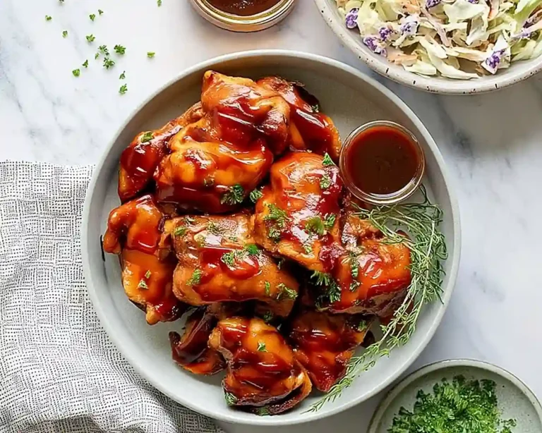 5-Ingredient Slow Cooker BBQ Chicken Thighs