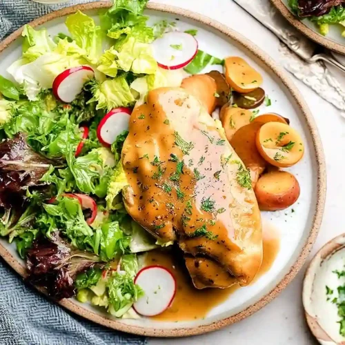 5-Ingredient Slow Cooker Maple Dijon Chicken