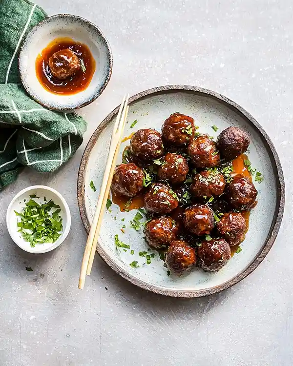 Best Crockpot Meatballs with Grape Jelly Sauce