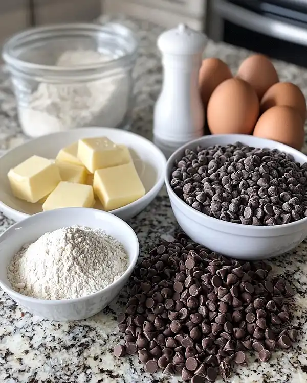 Chocolate Chip Cookie Brownies Recipe 3 Brownie And Cookie Recipe ingredients