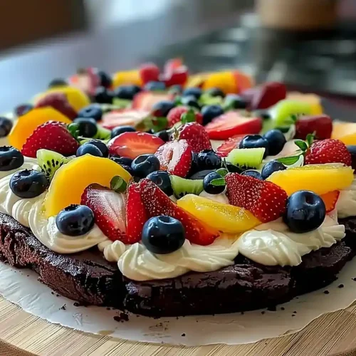 Brownie Fruit Pizza