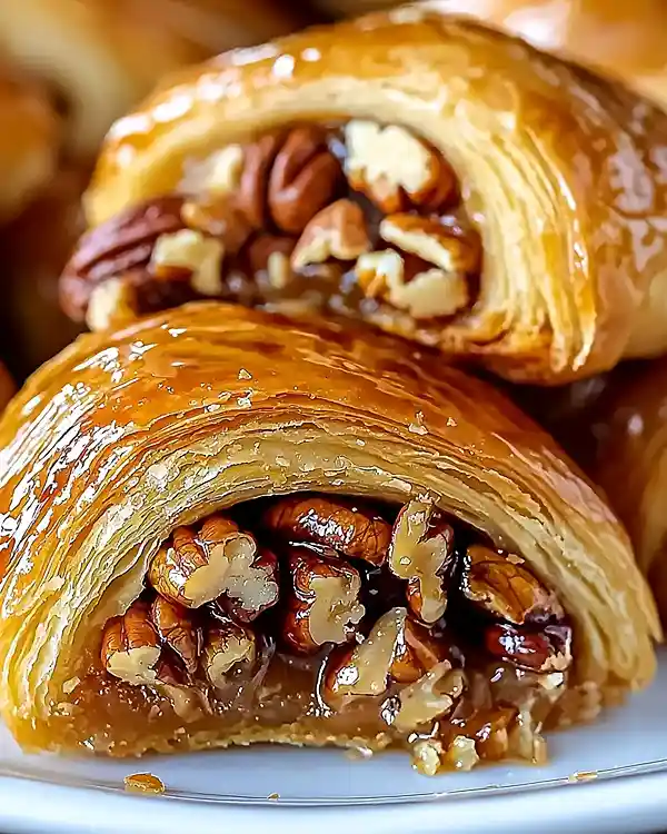 Buttery Crescent Rolls with Pecan Filling