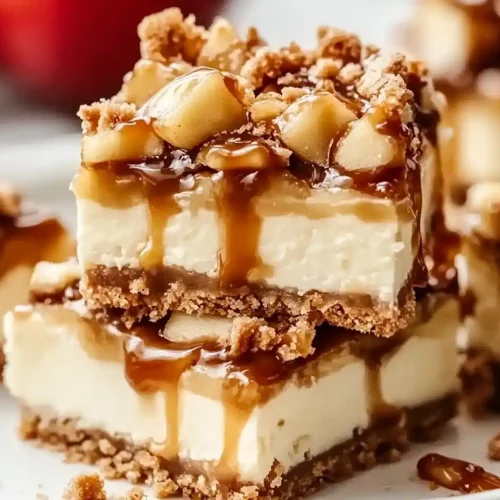 Caramel Apple Cheesecake Bars Recipe