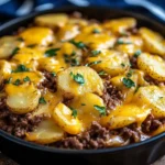 Cheesy Ground Beef and Potato Casserole