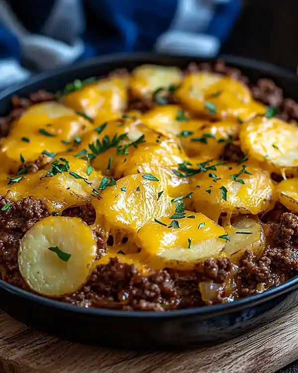 Ingredients for Ground Beef Potato Onion Casserole