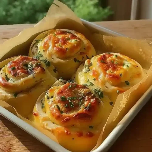 Cheesy Garlic Rolls 2 Cheesy garlic rolls