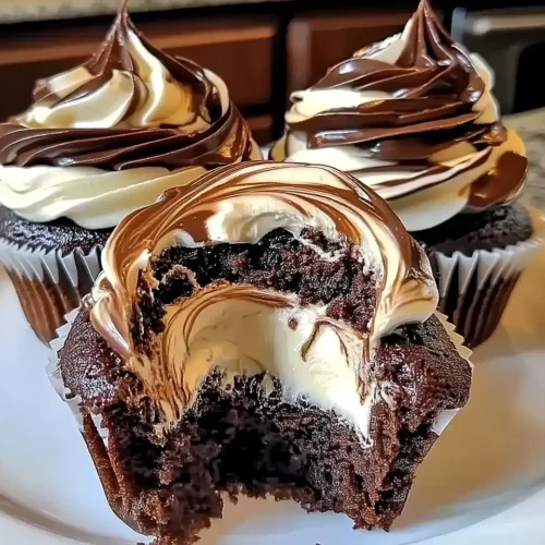 Chocolate Coffee Cream Cupcakes