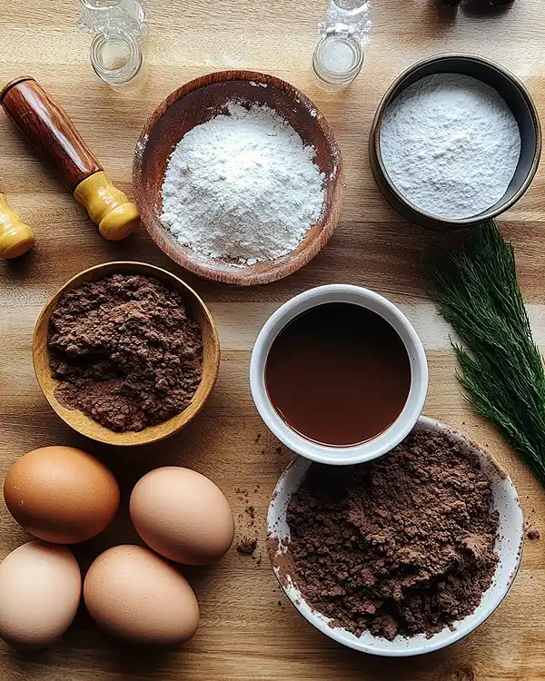 Chocolate Peppermint Crinkle Cookies 3 Chocolate Peppermint Crinkle Cookies ingredients