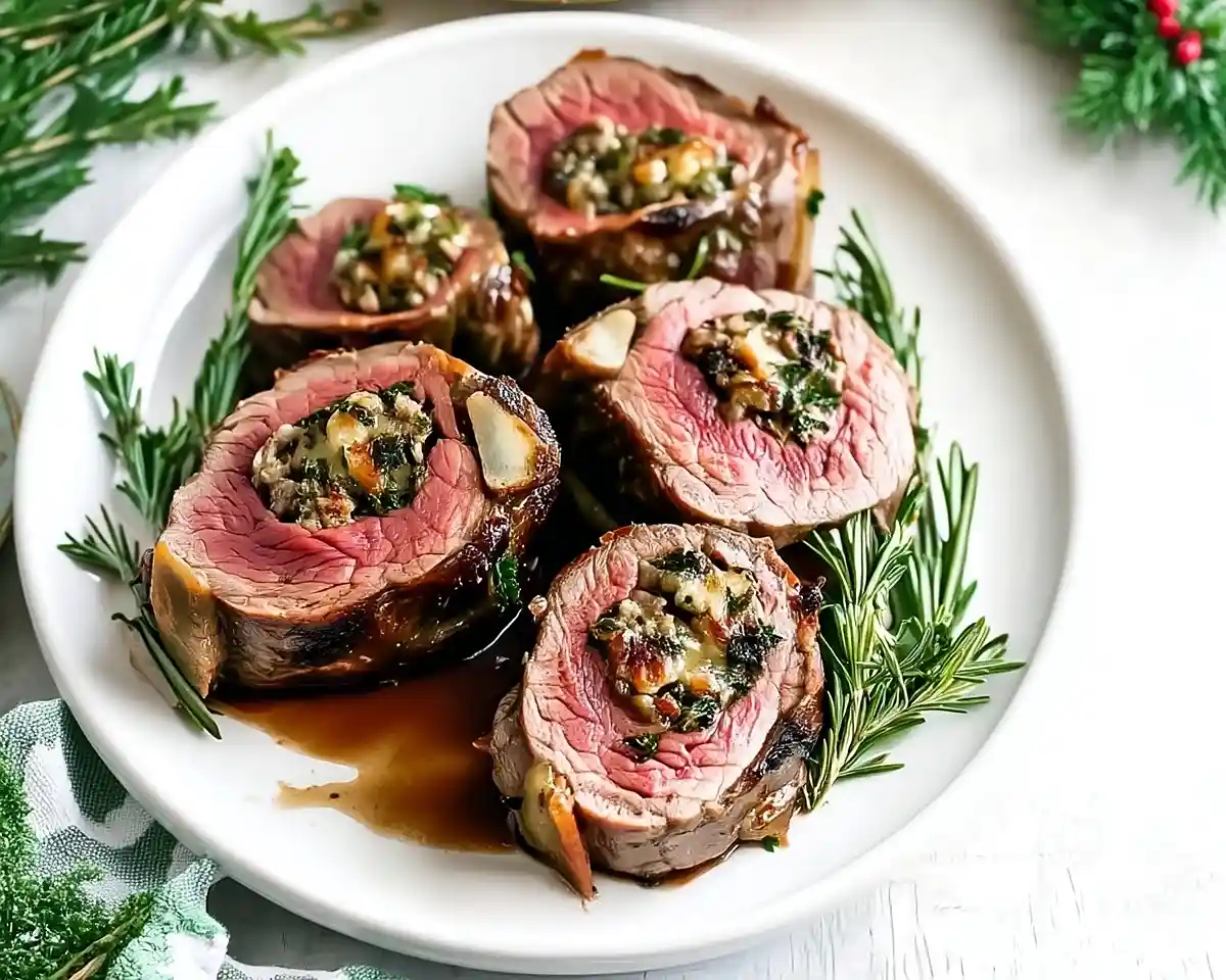 Christmas Stuffed Beef Tenderloin