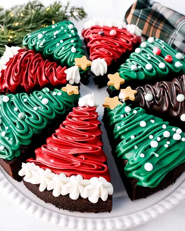 Christmas Tree Brownies