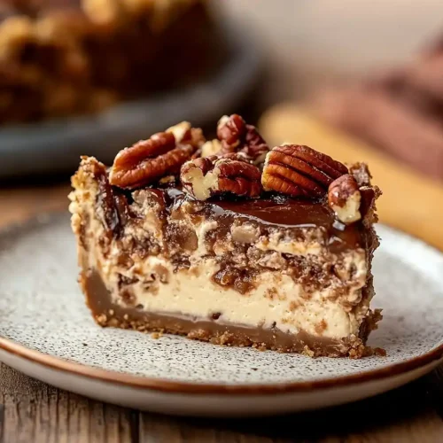 Cinnamon Pecan Pie Cheesecake