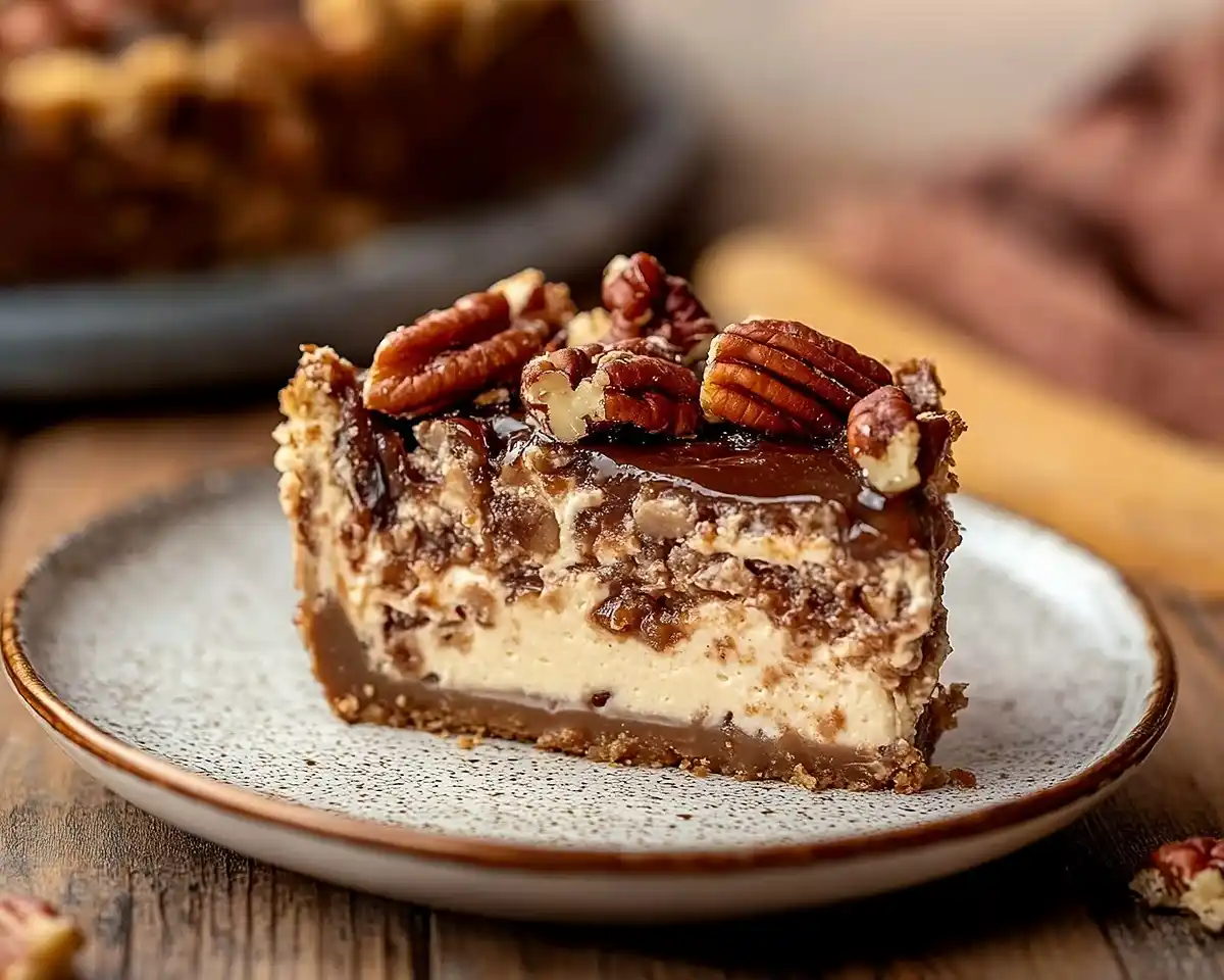 Cinnamon Pecan Pie Cheesecake