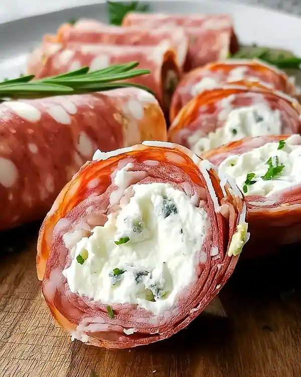 Cream Cheese Salami Roll Ups Recipe