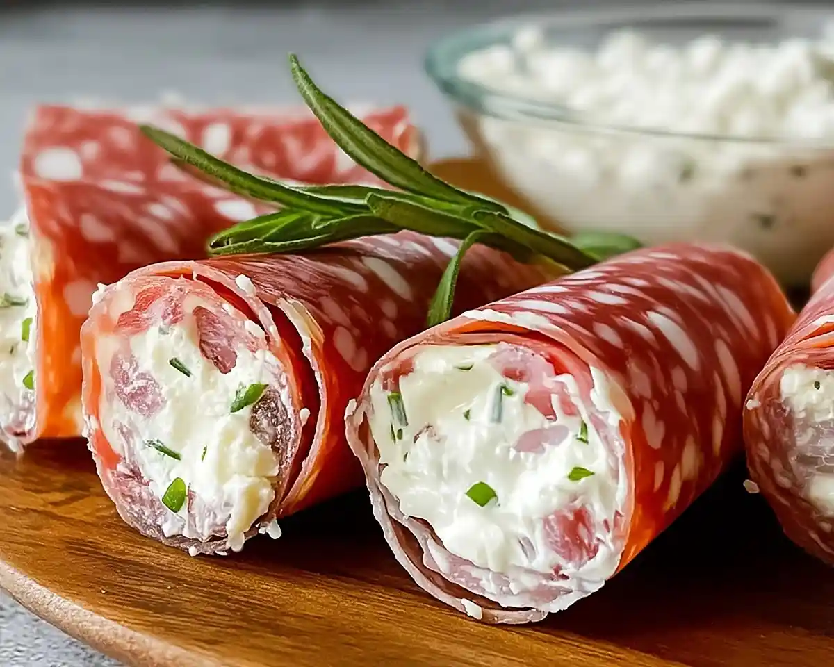 Cream Cheese Salami Roll Ups