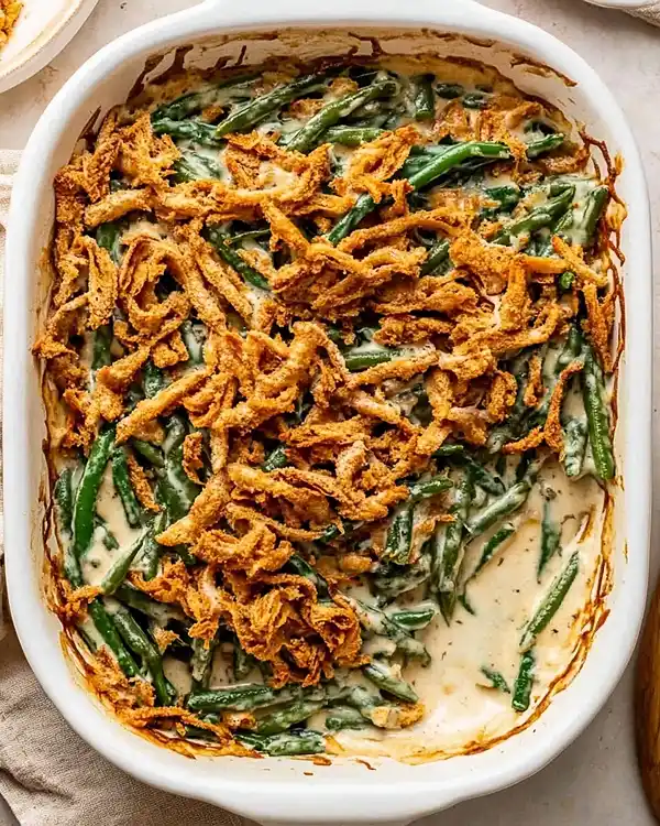 Creamy Green Bean Casserole from Scratch