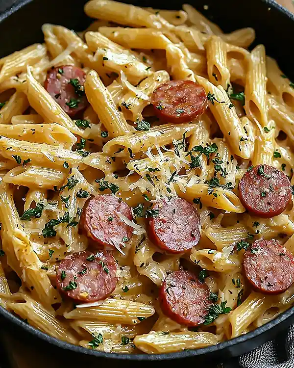 Creamy Kielbasa Pasta