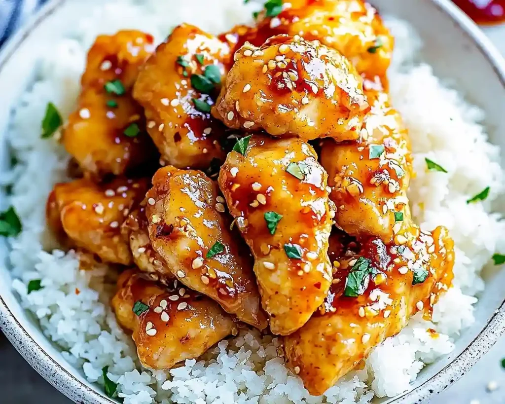 Crispy Honey Garlic Chicken