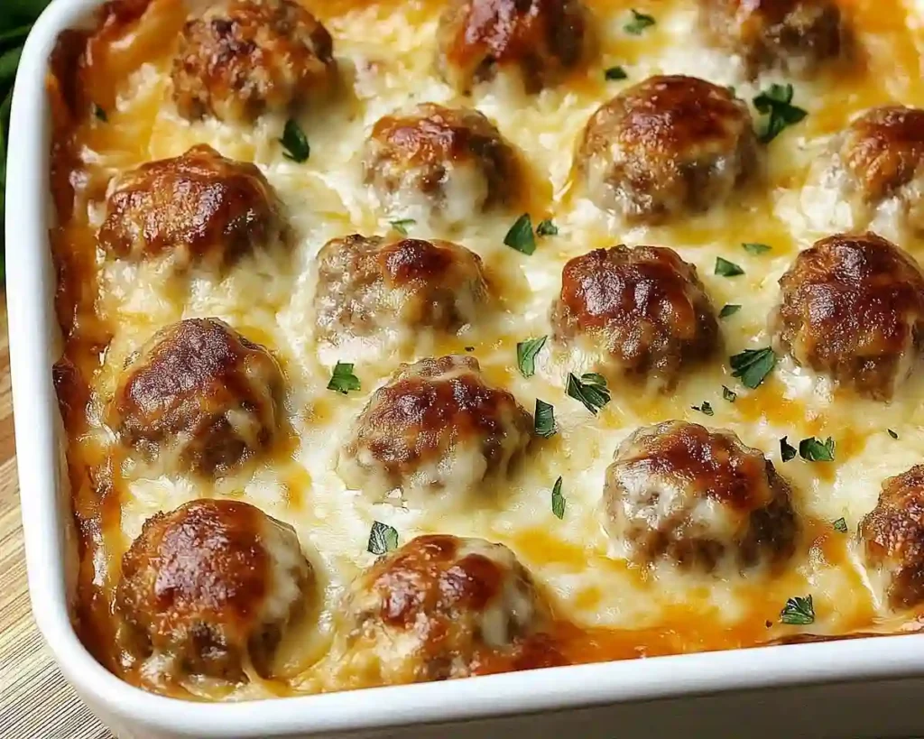 Dump-and-Bake Meatball Casserole