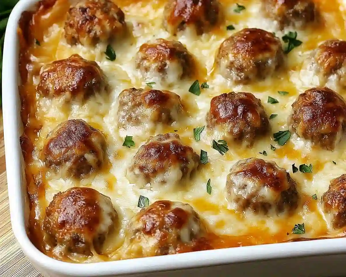 Dump-and-Bake Meatball Casserole