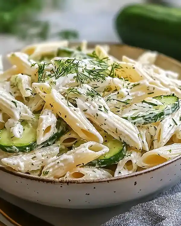 Fresh Cucumber Pasta Salad 2 Fresh Cucumber Pasta Salad