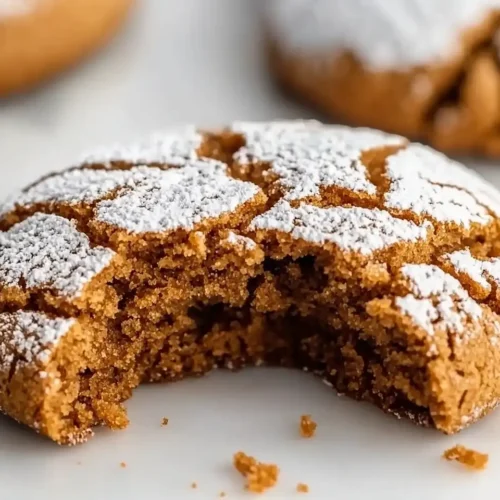Gingerbread Crackle Cookies
