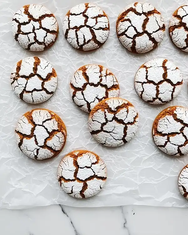 Gingerbread Crackle Cookies Recipe