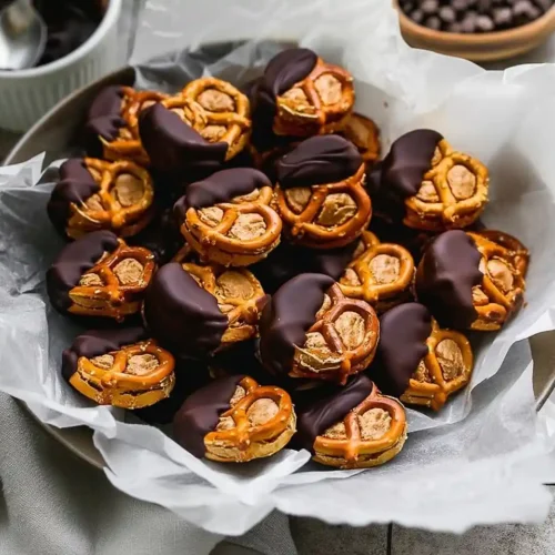 Healthy Peanut Butter Pretzel Bites