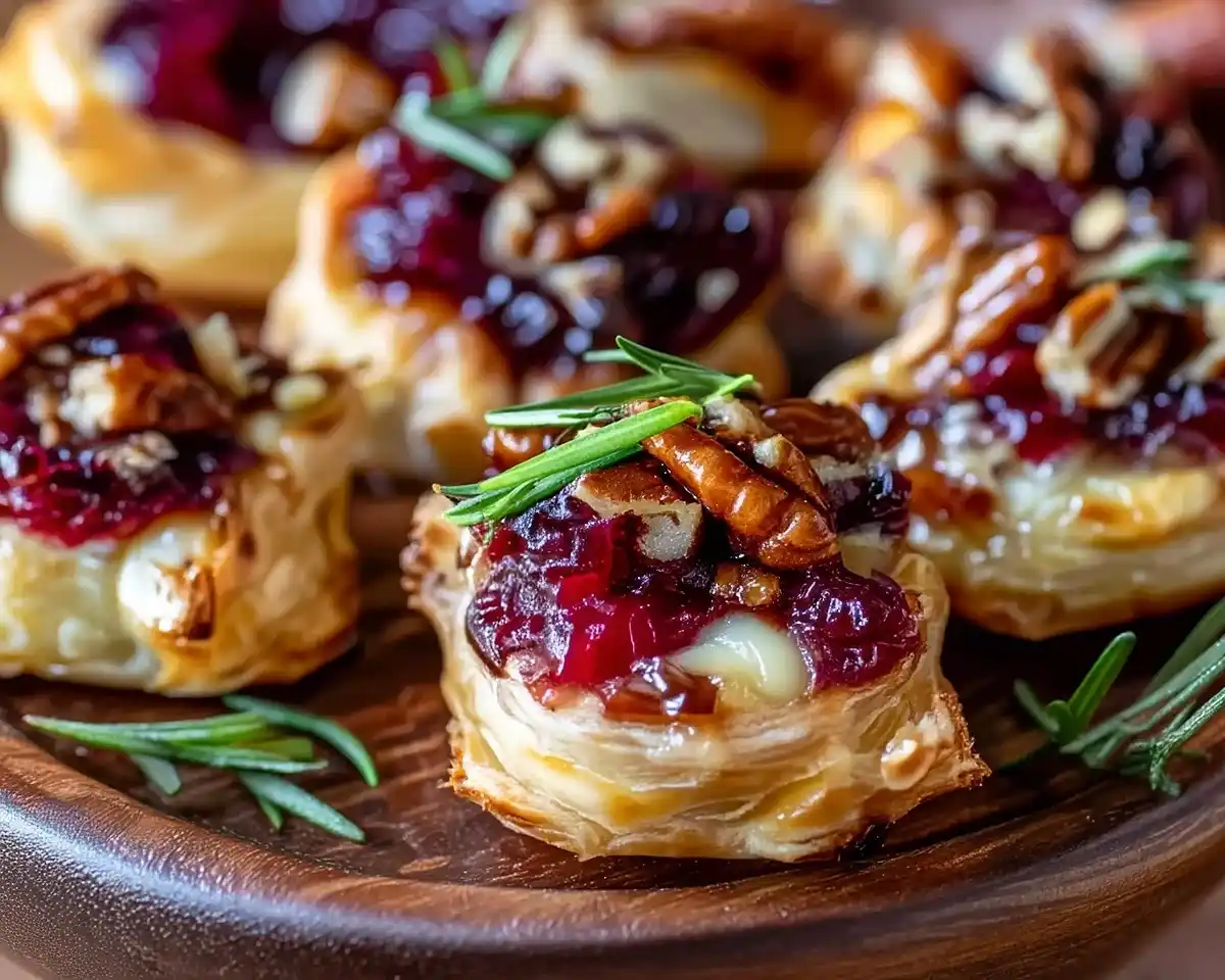 Holiday Cranberry Brie Bites