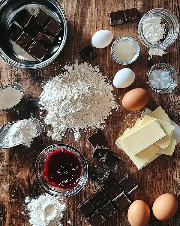 Ingredients for Black Forest Cookies