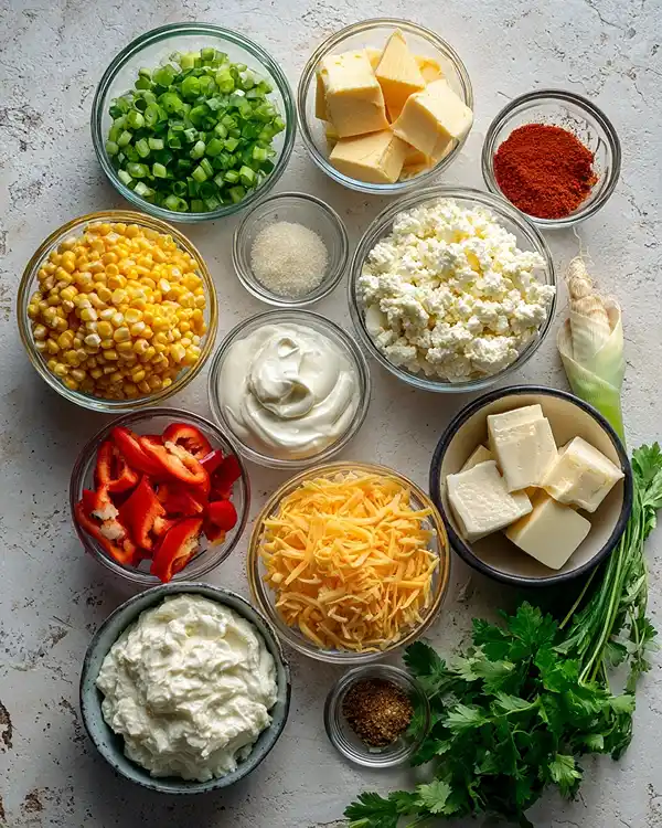 Ingredients for Corn dip