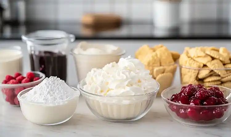 Ingredients for Easy Cheesecake Cups