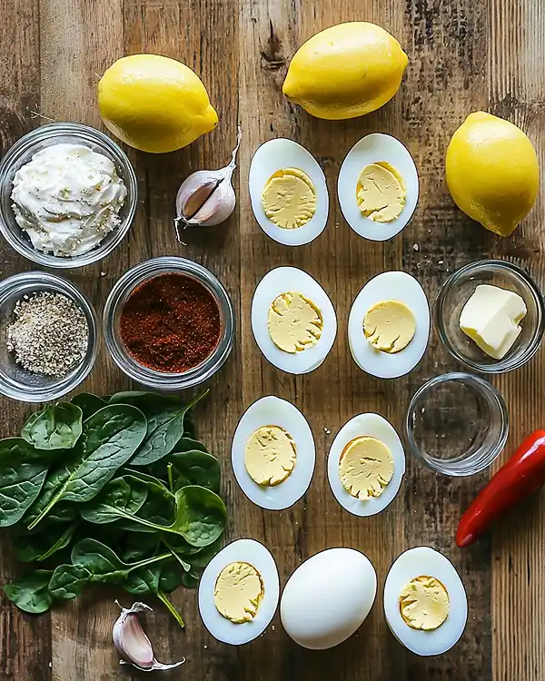 Ingredients for Egg Christmas